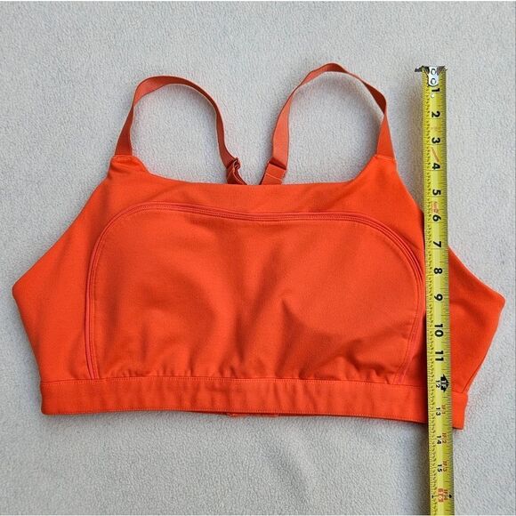 Fabletics Adele Racerback High Support Sports Bra Orange - Picture 3 of 12